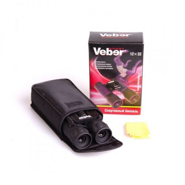 Бинокль Veber Sport  БН 12x32 черный