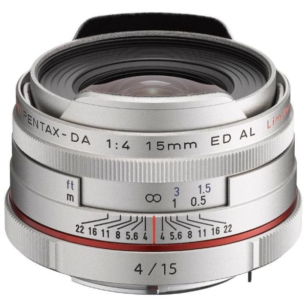 Объектив Pentax DA 15mm f/4 Limited HD серебряный