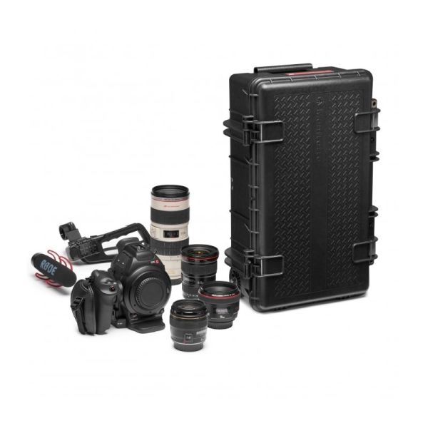 Пластиковый кейс Manfrotto Pro Light Reloader Tough-55 LowLid PL-RL-TL55 на колесах для фототехники