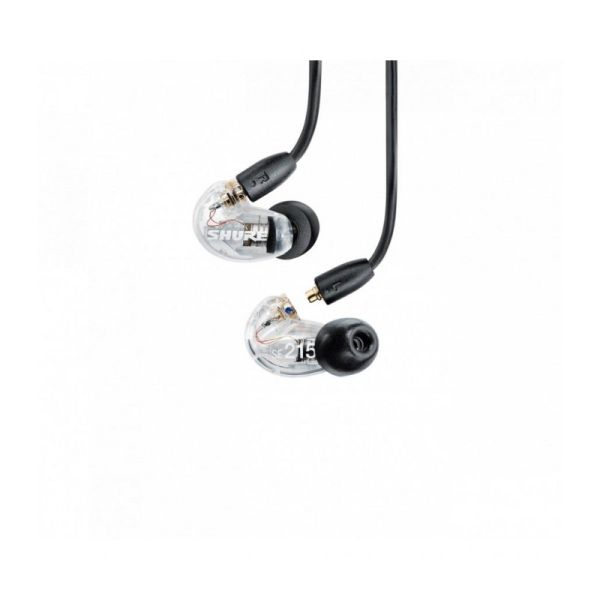 SHURE SE215DYCL+UNI-EFS AONIC 215 внутриканальные наушники, микрофон, съемный кабель. Прозрачные