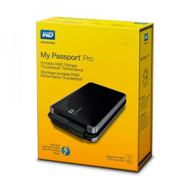 Внешний жесткий диск WD My Passport Pro WDBRMP0020DBK-EESN 2000ГБ 2.5" Thunderbolt