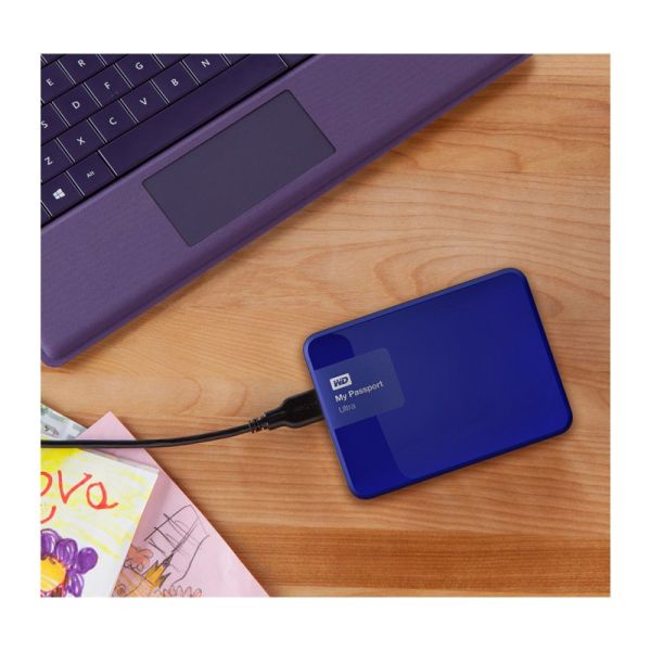 Внешний жесткий диск WD My Passport Ultra WDBBRL5000ABL-EEUE 500ГБ 2,5" 5400RPM USB 3.0 Blue