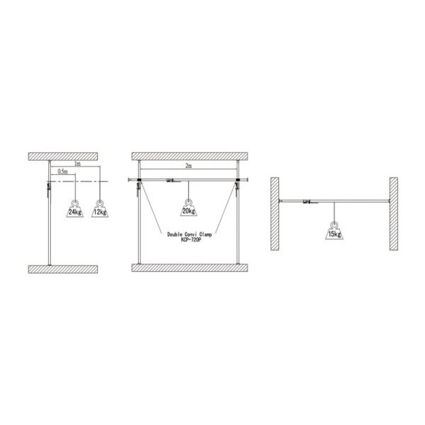 KUPO KP-M1527PD Kupole Extends from 150-270cm Silver Автопол