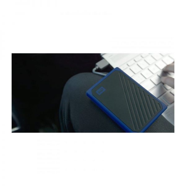 Внешний SSD  WD My Passport Go 1TB WDBMCG0010BBT-WESN Black w/ Cobalt trim