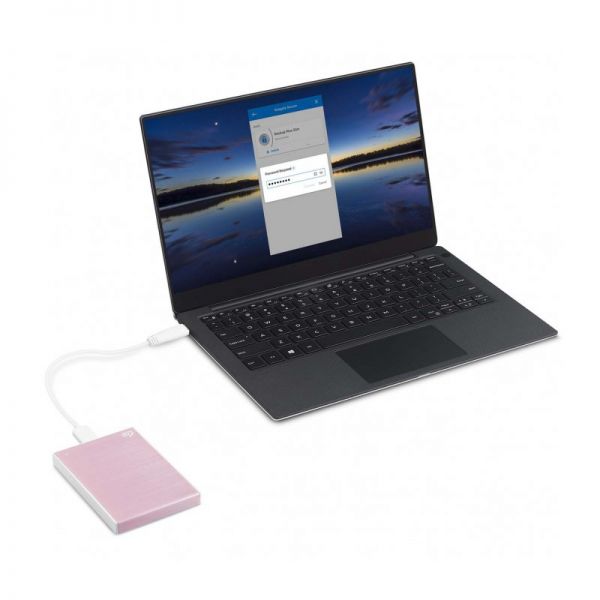 Внешний жесткий диск Seagate STKB2000405 2000ГБ Seagate One Touch portable drive 2.5" USB 3.0 Rose Gold