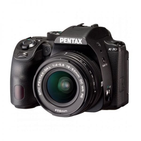 Зеркальный фотоаппарат Pentax K-70 body + объектив DA L 18-50 WR черный