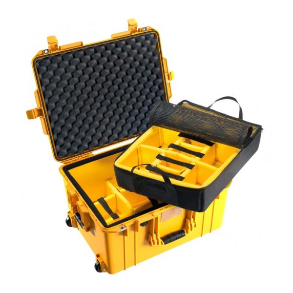 Защитный кейс 1607 Peli Air желтый с мягкими перегородками AirWD,WL/WD,YELLOW,PELI