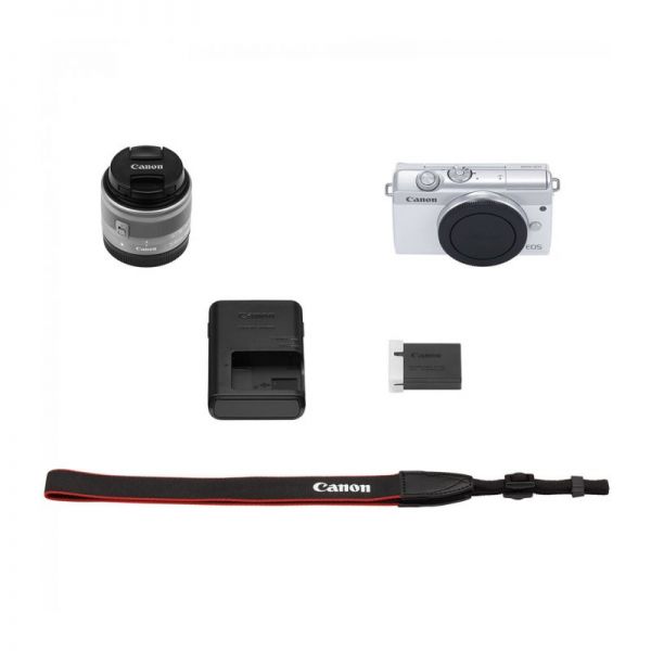 Цифровая фотокамера Canon EOS M200 Kit EF-M 15-45mm f/3.5-6.3 IS STM White