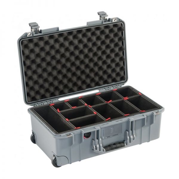 Защитный кейс 1535 Peli Air серый с жесткими перегородками TrekPak AirTP,WL/TP INSERT,SILVER,PELI