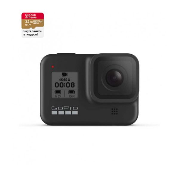 Видеокамера GoPro HERO 8 Black Edition SD Card (CHDSB-801)