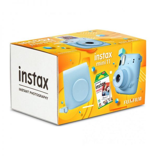 Fujifilm Instax Mini 11 SKY BLUE GEOMETRIC SET