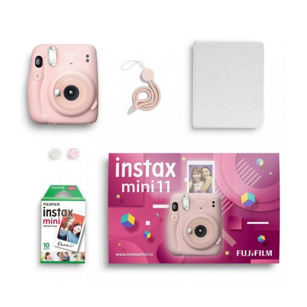 Fujifilm Instax Mini 11 BLUSH PINK GEOMETRIC SET