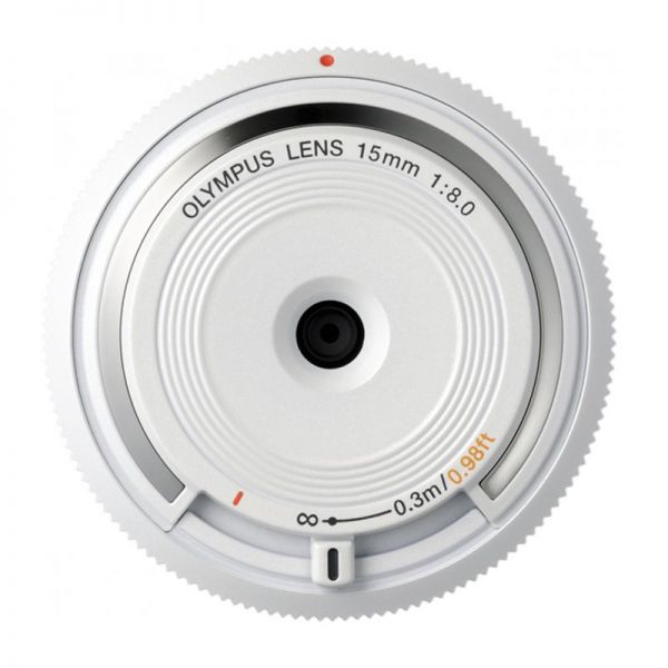 Объектив Olympus Body Cap Lens 15mm 1:8.0 белый