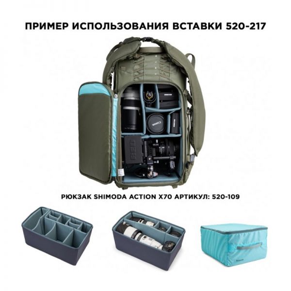 Shimoda Core Unit Extra Large DV Защитная вставка для фотооборудования (520-217)