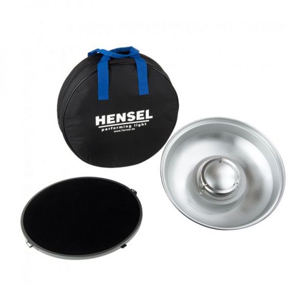 Hensel Рефлектор 22" ACS Beauty Dish kit (соты 22") Портретная тарелка комплект серебристая