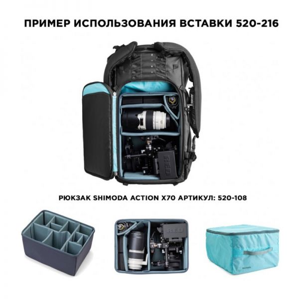 Shimoda Core Unit Large DV Защитная вставка для фотооборудования (520-216)