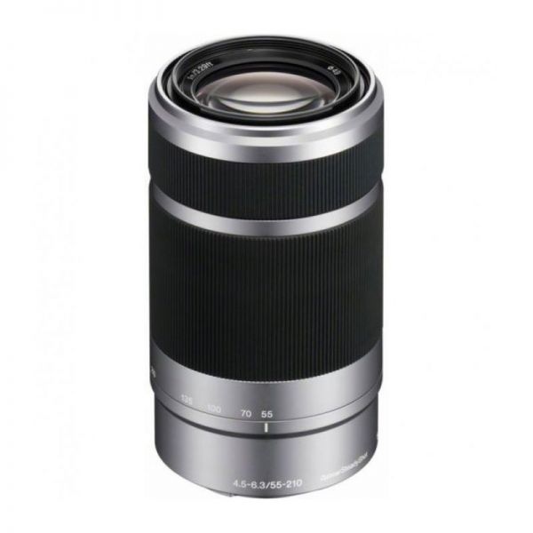 Объектив Sony 55-210mm f/4.5-6.3 E (SEL-55210) серебристый